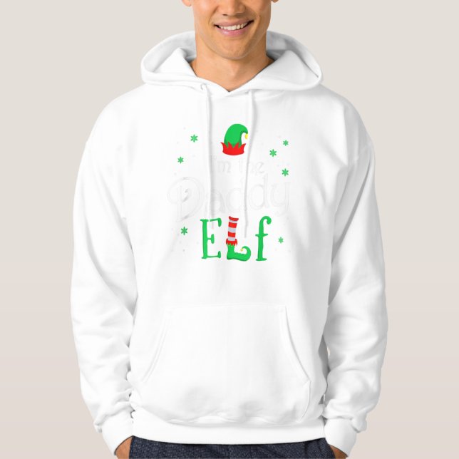 Sudadera Soy el grupo de papi elfo cómico que coincide (Anverso)