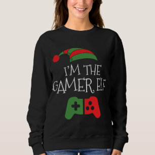 Sudadera Soy el grupo familiar de Navidades de Gamer Elf