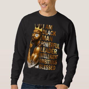 Sudadera Soy el hombre negro Rey padre poderoso Afro Melani