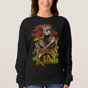 Sudadera Soy el hombre negro Rey padre poderoso Afro Melani