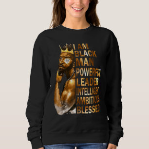 Sudadera Soy el hombre negro Rey padre poderoso Afro Melani