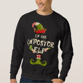 Sudadera Soy el impostor Elf Navidades graciosos