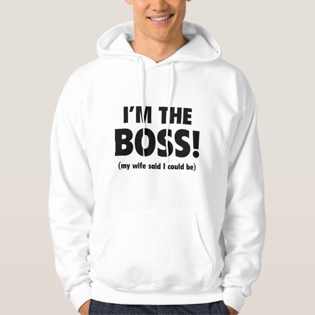 Sudadera Soy el jefe (Anverso)