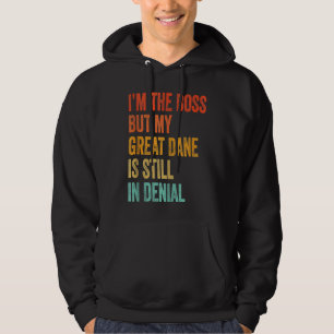 Sudadera Soy el jefe pero mi Gran Danés todavía está en neg