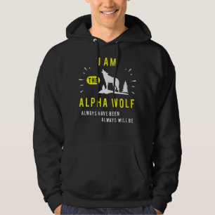 Sudadera Soy El Lobo Alfa Siempre Ha Sido Voluntario B