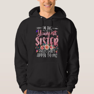 Sudadera Soy El Más Joven Las Reglas No Me Aplican Floral