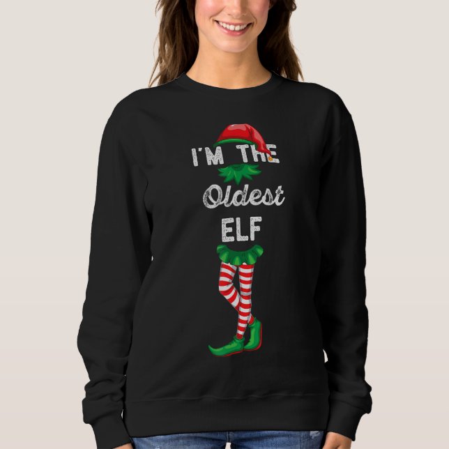 Sudadera Soy el mayor Elf Elfed Up Funny Navidades Holida (Anverso)