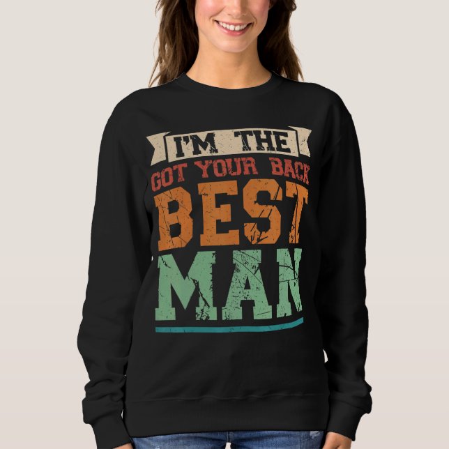 Sudadera Soy el mejor hombre groomsman (Anverso)
