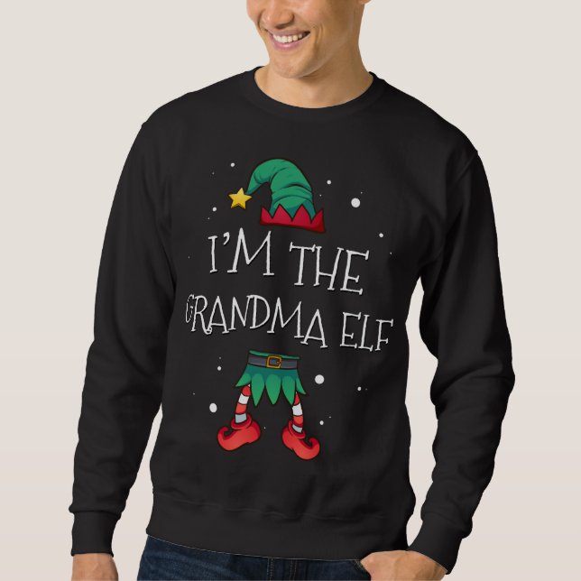 Sudadera Soy el Navidad de la familia Grammy Elf Pajam (Anverso)