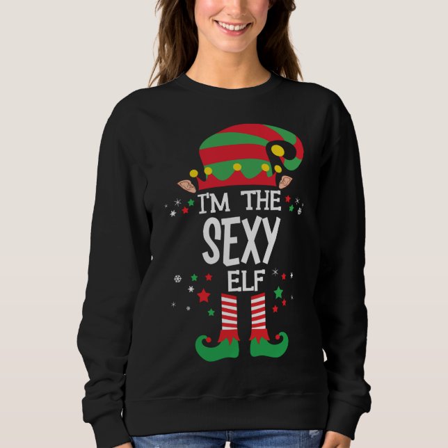 Sudadera Soy el Navidad de la familia Selfie Elf Pajam (Anverso)