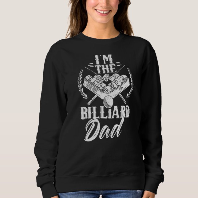 Sudadera Soy el Padre D de Billiard Dad Pool Billard Player (Anverso)