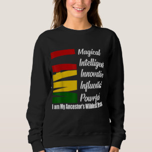 Sudadera Soy el unisex del mes de la historia mágica negra