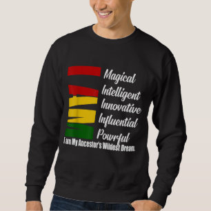 Sudadera Soy el unisex del mes de la historia mágica negra