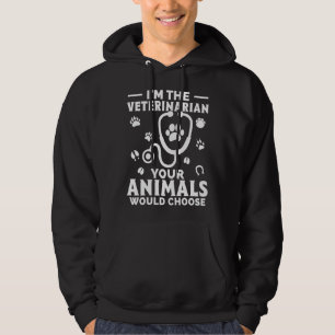 Sudadera Soy el veterinario que elegirían sus animales