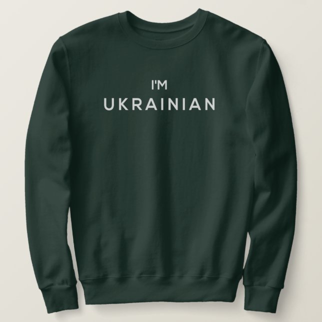 Sudadera Soy el Zelensky ucraniano (Anverso del diseño)