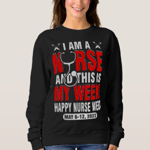 Sudadera Soy enfermera y esta es mi enfermera feliz de la s