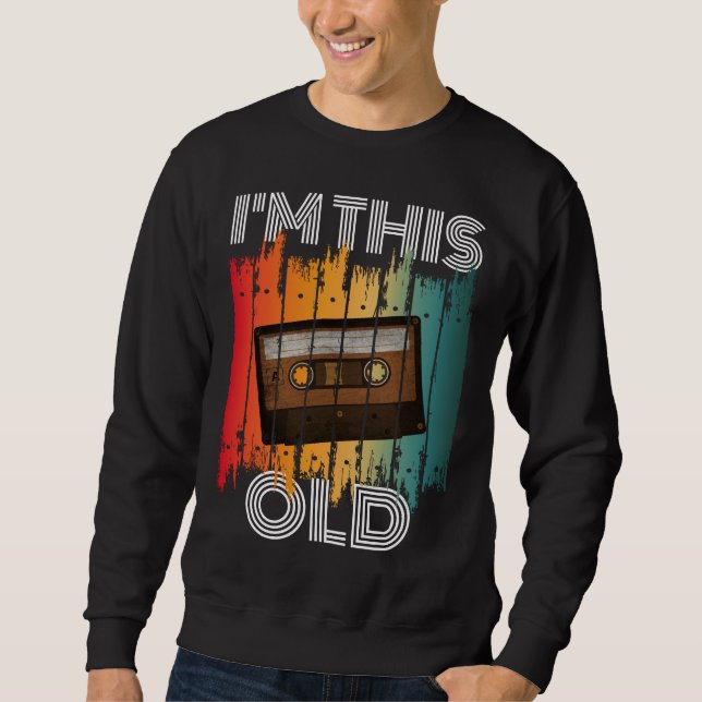 Sudadera Soy Esta Antigua Cinta de Casete Clásica Retro (Anverso)