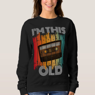 Sudadera Soy Esta Antigua Cinta de Casete Clásica Retro