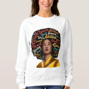 Sudadera Soy Excelencia Negra Mujer Fuerte Historia Negra M