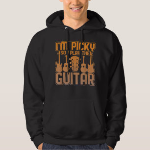 Sudadera Soy exigente así que toco el gráfico de la guitarr