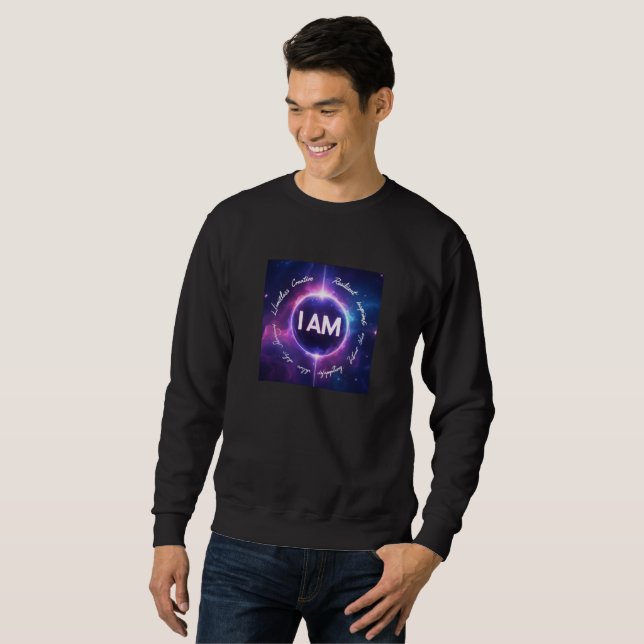 Sudadera :: SOY: Fortalecimiento Celestial - Afirmación Cós (Anverso completo)