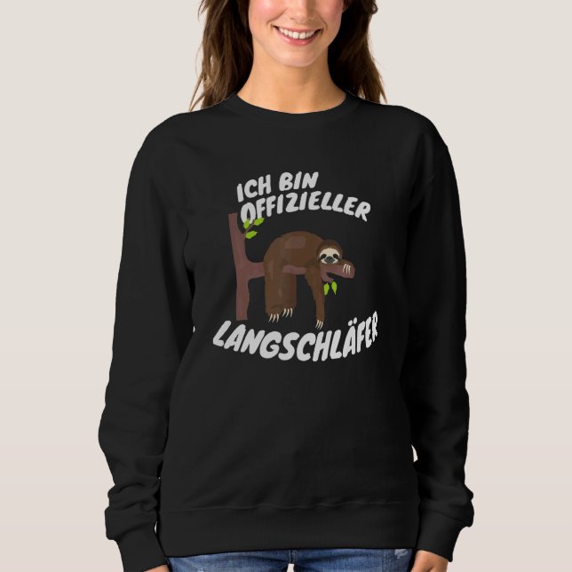 Sudadera Soy Funcionario Tarde Sleeper Sloth Sayings (Anverso)
