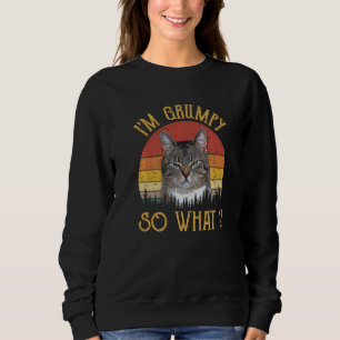 Sudadera Soy Grumpy Así Que Qué Meme Angry Kitty Kitten Gra