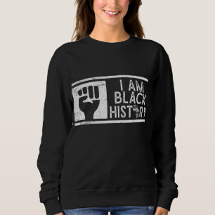 Sudadera Soy historia negra BHM Orgullo Patrimonio negro Áf