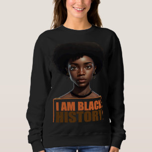 Sudadera Soy historia negra Mujeres Chicas Mes de Historia