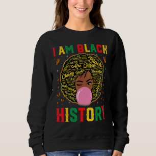 Sudadera Soy historia negra y las mujeres afroamericanas de