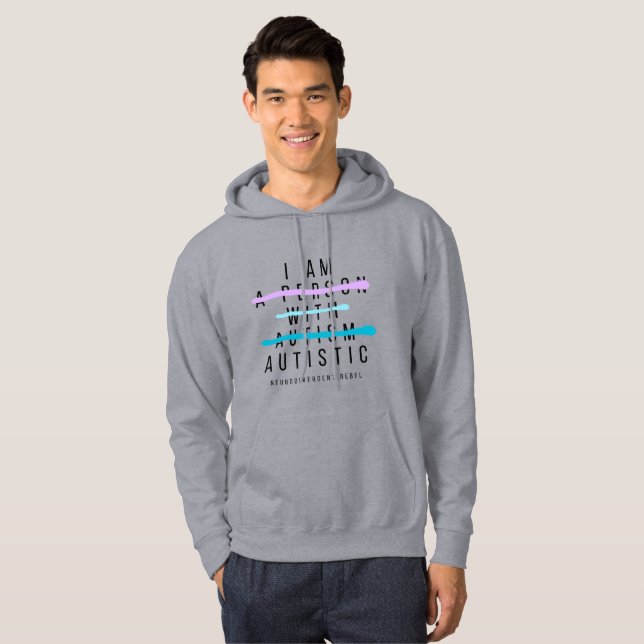 Sudadera SOY Hoodie autista (Anverso completo)