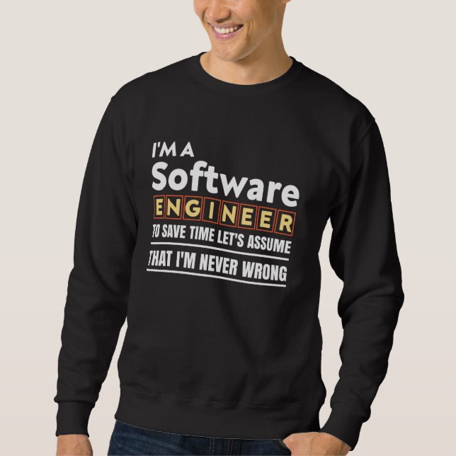 Sudadera Soy ingeniero de software y lenguajes de programac (Anverso)