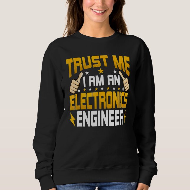 Sudadera Soy Ingeniero Electrónico de Electrónica (Anverso)