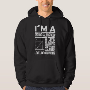 Sudadera Soy Ingeniero Geológico Mi Nivel De Sarcasmo Es D