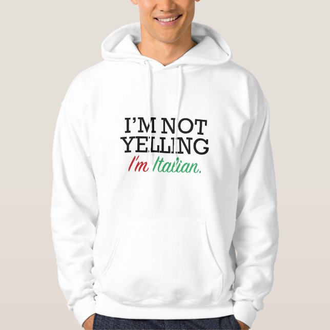 Sudadera Soy italiano (Anverso)