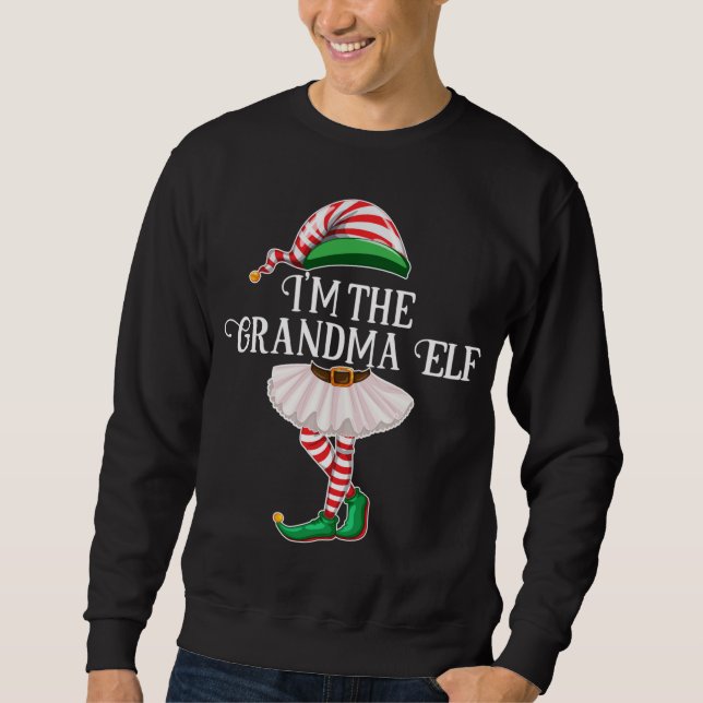 Sudadera Soy la abuela Elf Guay que combina ropa de vestuar (Anverso)