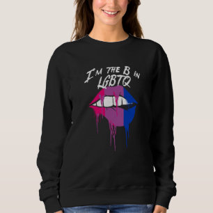 Sudadera Soy la B en Orgullo Bisexual LGBTQ Motivación Bi L