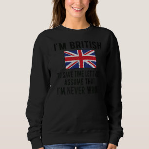 Sudadera Soy la bandera británica Gran Bretaña Roots britán