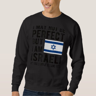 Sudadera Soy la Bandera Israelí Herencia Israelí Raíces Isr