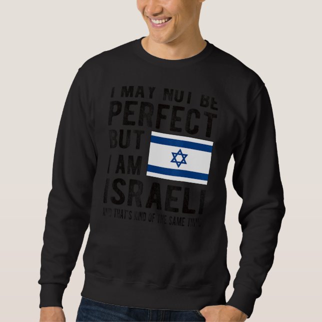 Sudadera Soy la Bandera Israelí Herencia Israelí Raíces Isr (Anverso)