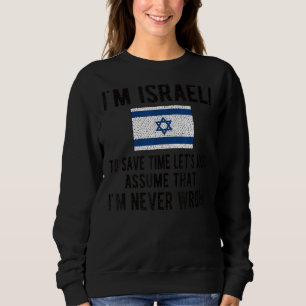 Sudadera Soy la bandera israelí Israel las raíces israelíes