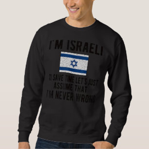 Sudadera Soy la bandera israelí Israel las raíces israelíes