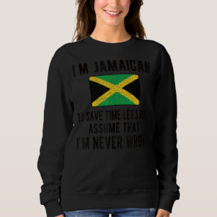 Sudadera Soy la bandera jamaiquina Jamaica raíces jamaiquin