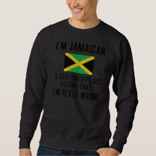 Sudadera Soy la bandera jamaiquina Jamaica raíces jamaiquin
