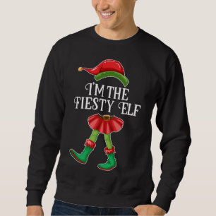 Sudadera Soy la familia Drummer Elf Navidades de juego Paja
