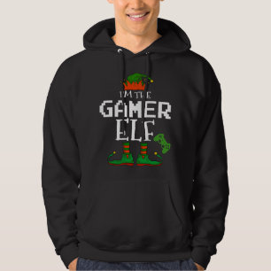 Sudadera Soy la familia Gamer Elf, Navidades de juegos de a