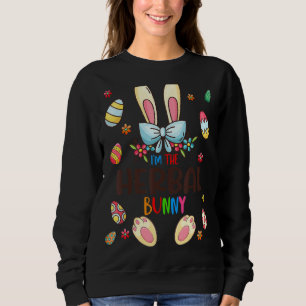 Sudadera Soy la familia homogénea Herbal Bunny Easter Day