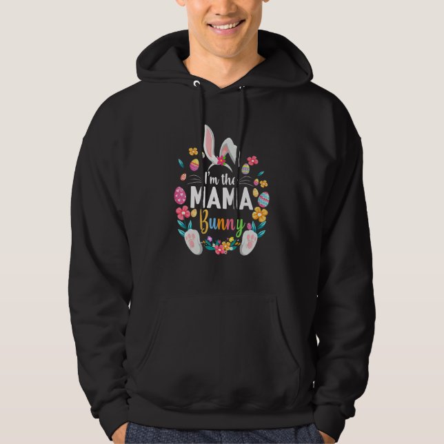 Sudadera Soy la Fiesta de Pascua de la Familia Mama Bunny M (Anverso)