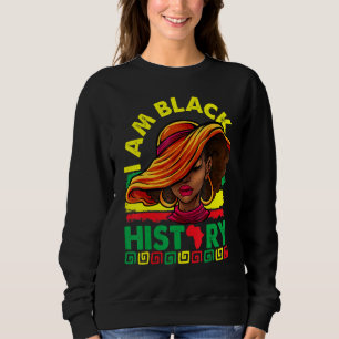 Sudadera Soy La Fuerte Reina Africana Chicas Historia Negra
