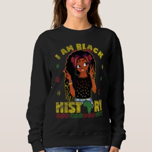 Sudadera Soy La Fuerte Reina Africana Chicas Historia Negra